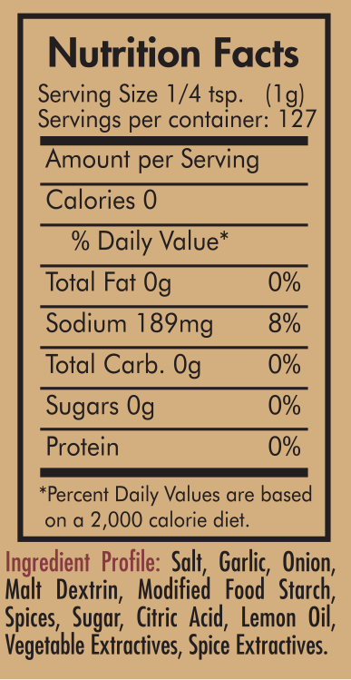 Old Fashioned Fish Seasoning 4.5oz.